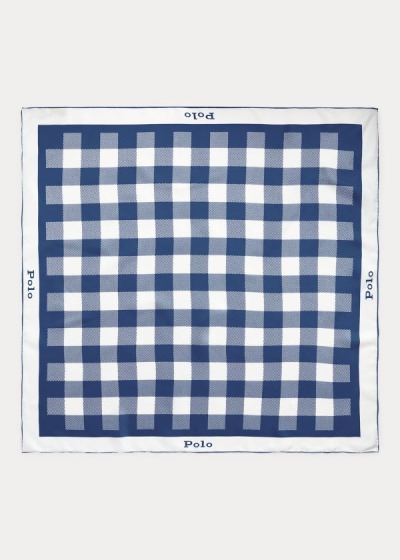 Lenços Polo Ralph Lauren Gingham Silk Mulher 46792-BGCI